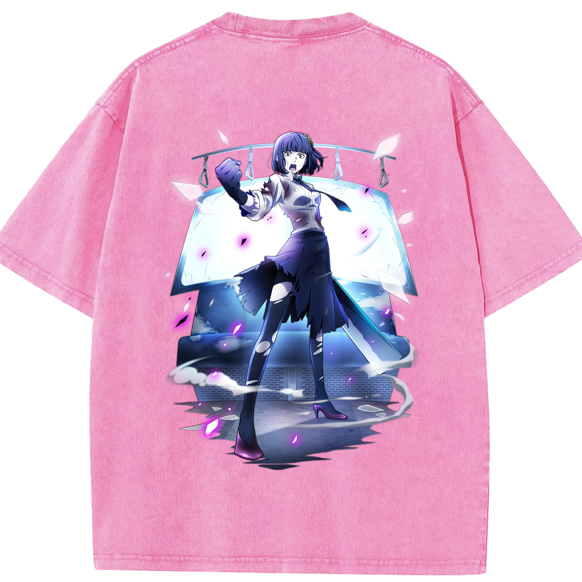 （画像用） 文豪ストレイドッグス Bungo Stray Dogs 綿100% ヴィンテージ風 半袖Tシャツ（背面プリント）